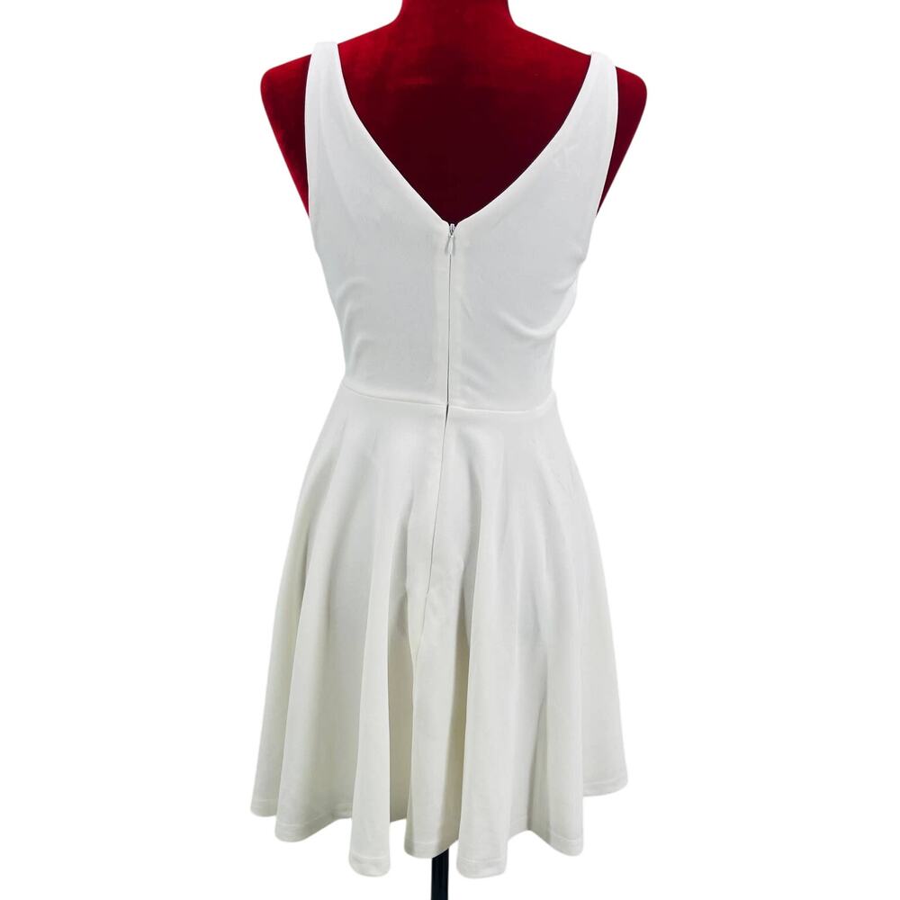 LULU'S SZ S Darling Delight White Skater Fit & Flare  Mini Dress NEW B50 - Picture 7 of 8